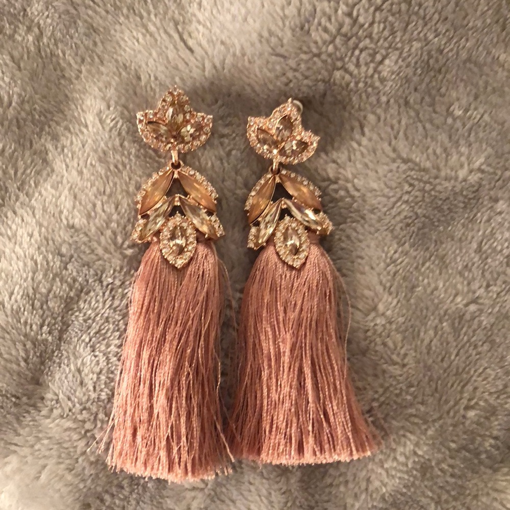 Tassel earrings rose gold